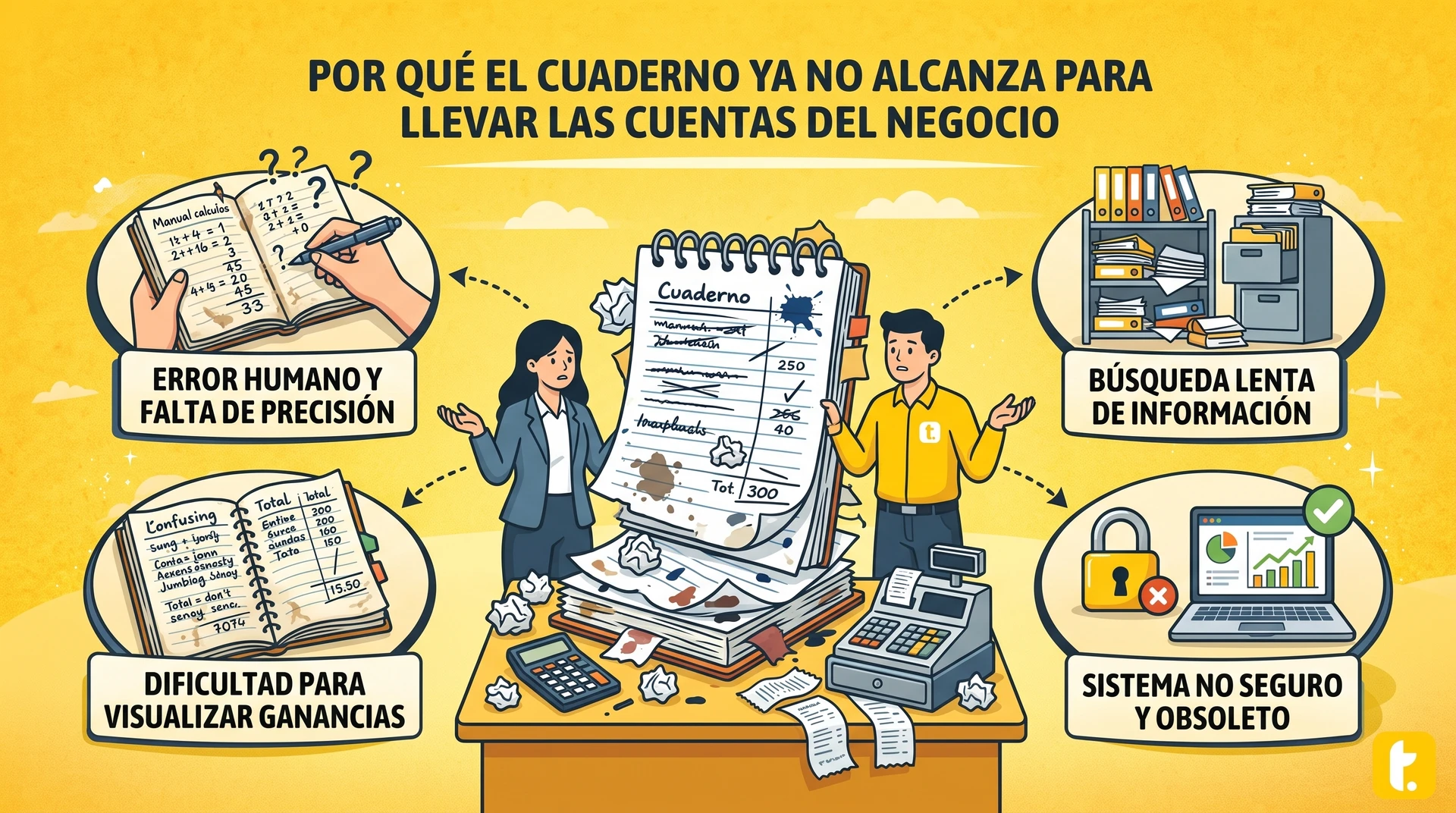 Usuario de Treinta llevando su inventario con un sistema