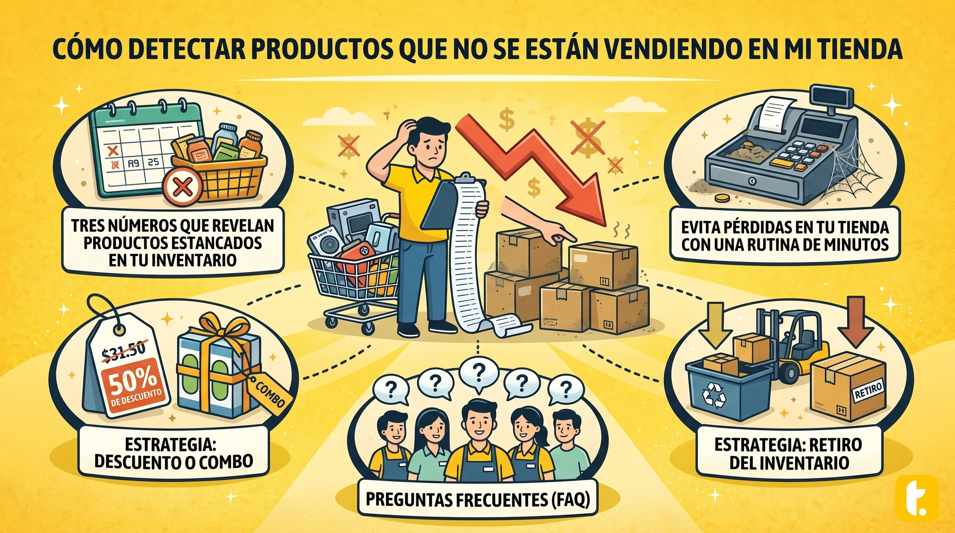 Usuario de Treinta llevando su inventario con un sistema